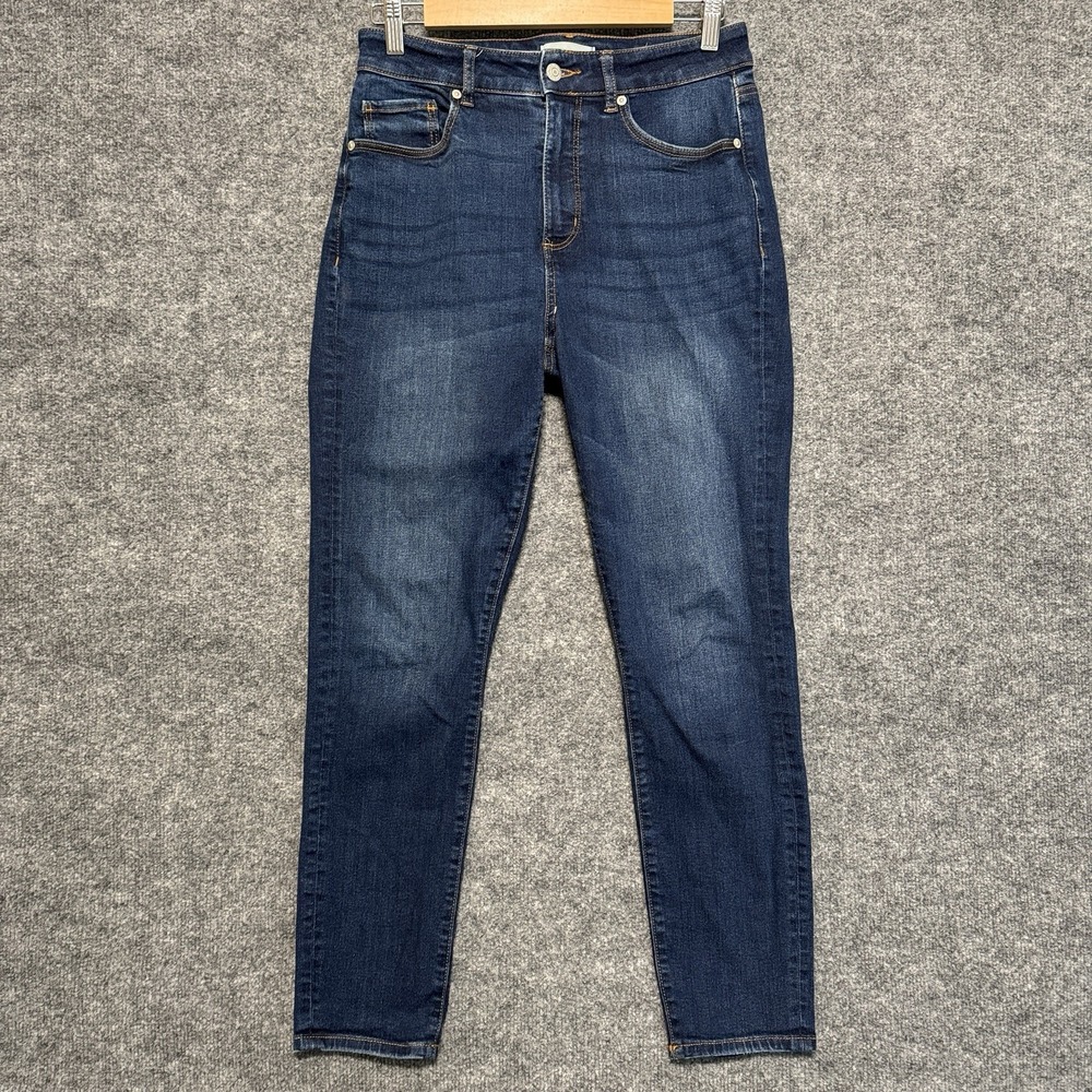 Loft Jeans Size 28 / 6 Women Blue The Skinny Stretch Denim High‎ Rise Whisker
